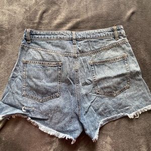 High Rise Denim Shorts